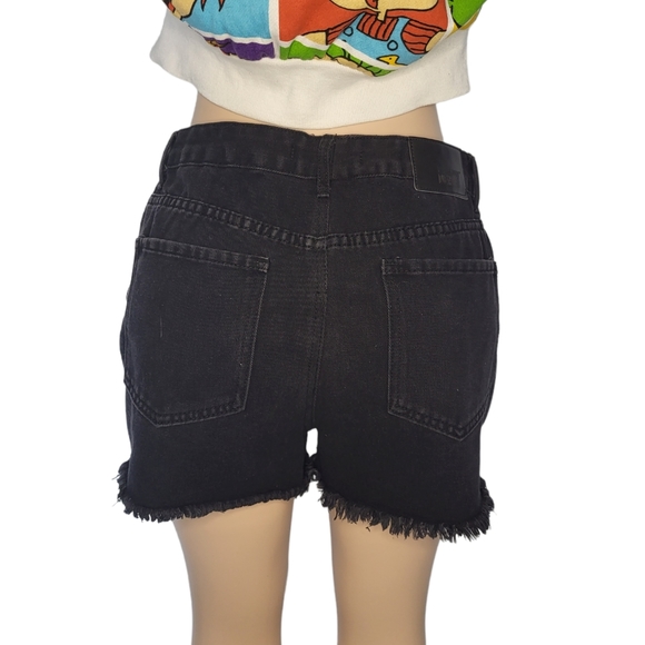 Blue Savvy Black Denim Shorts - Picture 5 of 7